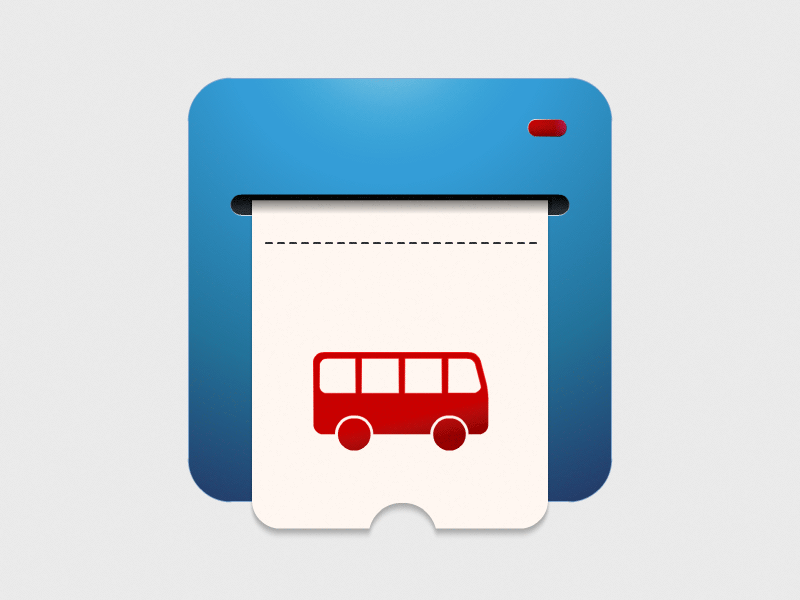 DailyUI#05 app icon 005 05 animation app icon bus daily ui dailyui motion ticket ui