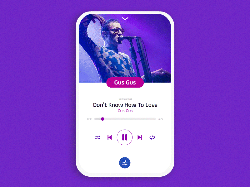 DailyUI#07 Settings 007 animation app dailyui equalizer interface motion music settings ui volume