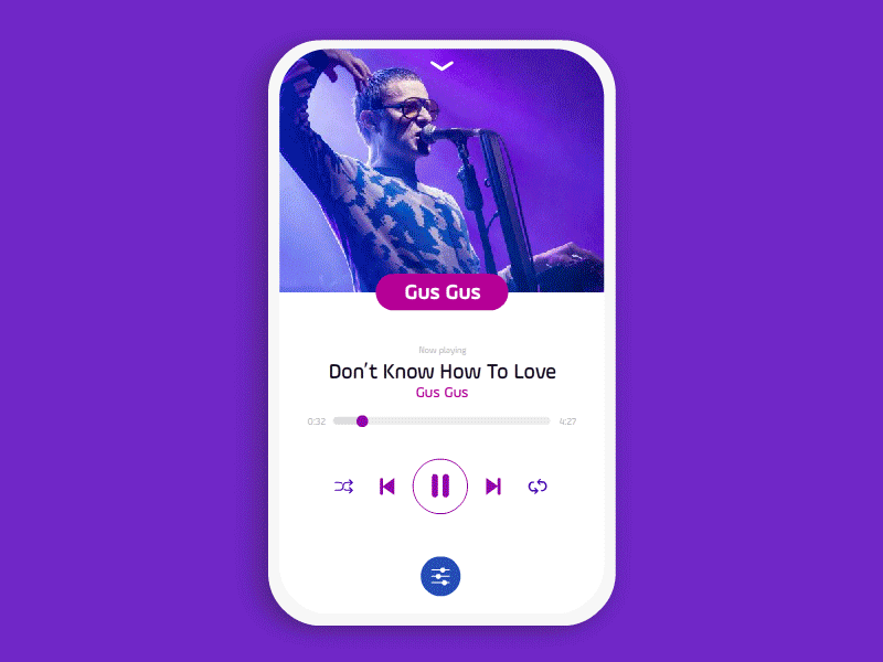 DailyUI #09 Music Player