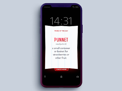 DailyUI #16 Pop-up 016 app dailyui dictionary learning notification pop up punnet ui word