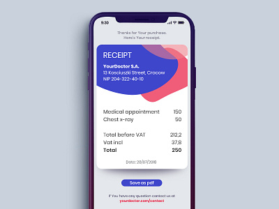 DailyUI#17 Mail Receipt