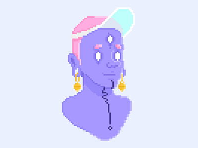 Summer holidays creature ☀️🔮👁 character concept creature magic pixel art witch
