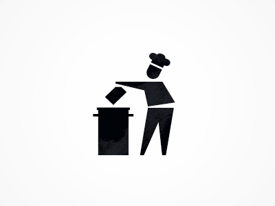 Icon "Keep your country tidy" bw icon pack package pictogram