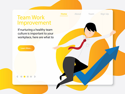 Business Team landing page