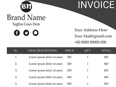 Invoice Design