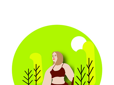 Yoga Girl - Flat Animetion animation background cartoon flat graphic design illustration