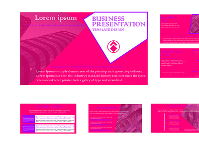 Presentation Template Design branding business company design graphic design illustration powerpoint presentation presentation template design