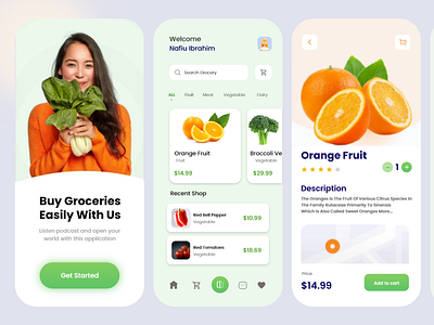 Grocery App Design by FARWA on Dribbble