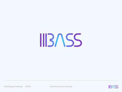 Bass - Day 9 Daily Logo Challenge bass basslogo branding challenge dailylogo dailylogochallenge design graphic design logo logo a day logodesign logodesignchallenge logodesigner music musiclogo startup streaming streamingmusic streamingmusicstartup typography