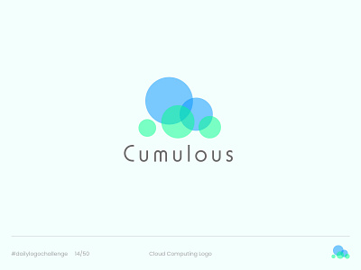 Cumulous - Day 14 Daily Logo Challenge blue branding challenge cloud cloudcomputing cloudlogo computing cumulous dailylogo dailylogochallenge design geometric graphic design green logo logo a day logodesignchallenge modern simple technology