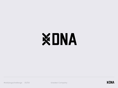 DNA - Day 30 Daily Logo Challenge challenge daily logo challenge dailylogo dailylogochallenge design dna dna logo graphic design logo logo a day logo design logo design challenge shoe company logo shoe logo shoelace shoelace logo sneaker company sneaker logo