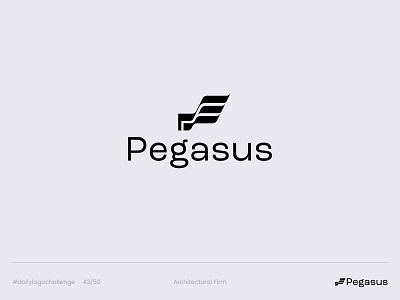 Pegasus - Day 43 Daily Logo Challenge architectural firm architectural firm logo architecture architecture logo building building logo challenge daily logo challenge dailylogo dailylogochallenge design graphic design logo logo a day logo design pegasus pegasus logo wing wing logo