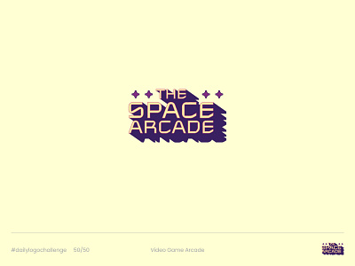 The Space Arcade - Day 50 Daily Logo Challenge arcade arcade logo challenge daily logo challenge dailylogo dailylogochallenge design game logo graphic design logo logo a day logo design logo design challenge retro logo space arcade space logo the space arcade the space arcade logo