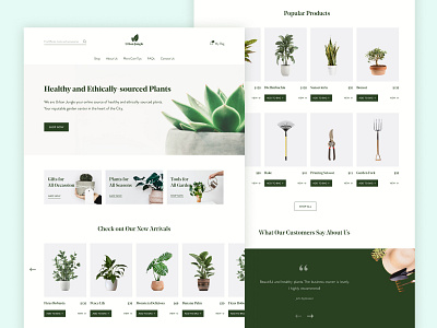 Shopify Concept Plant Store