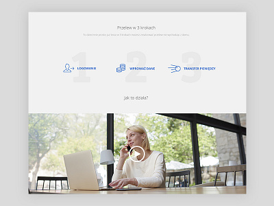 EasySend landing page blue branding concept easy flat landing page send web white