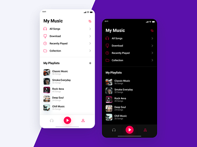 itCraft - My Music App concept for Product Design app flat home ios music playlist ui ux