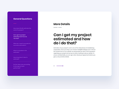 itCraft - Pricing section general questions pricing questions slider text typography