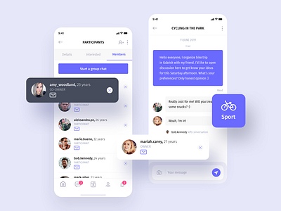 Heyway application - chat feature by Jakub Dobek for itCraft on Dribbble