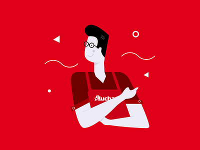 Auchan illustration concept auchan brandhero branding concept design illustration illustration art redesign shop vector