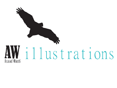 AW illustrations graphic design logo
