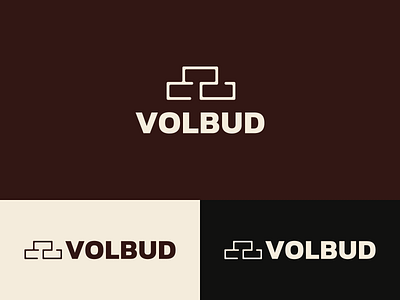 VOLBUD adobe illustrator branding brick business company construction design graphic design house illustration logo logo disign repair shop store typography vector vector graphic