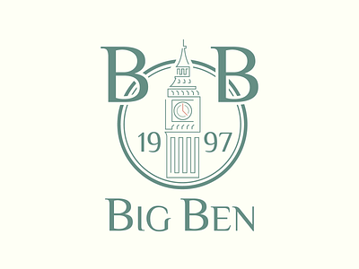 Big Ben adobe illustrator big ben branding business company design england graphic design illustration language logo logo disign london retro school typography vector vector graphic vintage