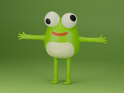 frog boy 🤟🏻 3d animal blender fogg illustration