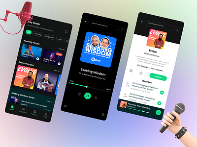 Podcast App (UI/UX Design)