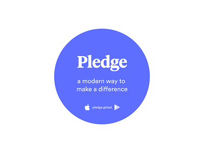 Pledge: Sticker