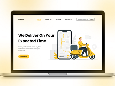Delivery Landing Page Redesign landing page ui ux web design