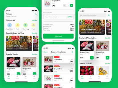Grocery App ecommerce mobile app ui ux