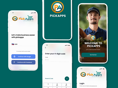 Pickapps Mobile App Design appdesign ecommerce ui ux