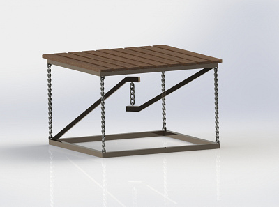 Antigravity Table 3d design graphic design interior solidworks table wood