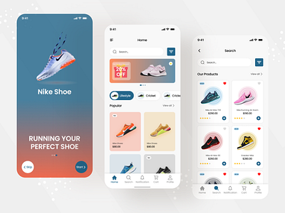Nike Shoe app ui design by Mamun Ahmed on Dribbble