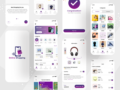 Online shopping mobile ui design