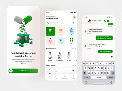 Medical mobile app ui design