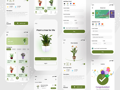 Plant mobile app ui design