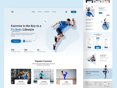 Fitness & Workout Landing Page