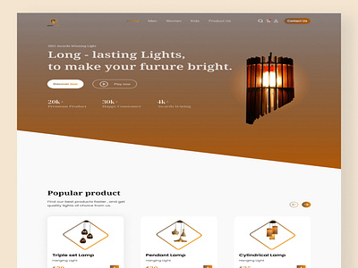 Lamp ui Landing Page