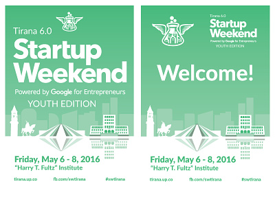 Startup Weekend Tirana 6.0 Posters brand event poster startup startup weekend tirana