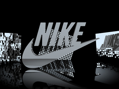 Nike! 3d ad brand design dribbble nike shot