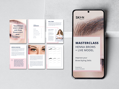 Masterclass Workbook | Beauty | Makeup | Skincare bookcover bookdesign ebook flipbook masterclass minicourse onlinecoaching workbook workbookdesign