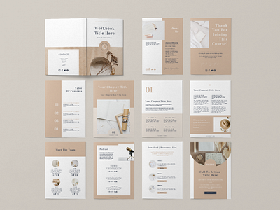 3 IN 1 WORKBOOK | beige