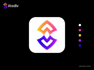 Av Letter Logo - Atodiv logo design branding identity letter av logo logo