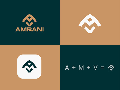 Amrani Logo augmented reality brand and logo brand identity branding creative design graphic design identity illustration letter pq logo