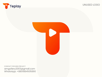 Teplay Logo Design - Letter T Logo - Play Logo augmented reality best logo brand and logo brand identity brand logo branding graphic design illustration letter t logo logo designer play logo t logo design top logo design