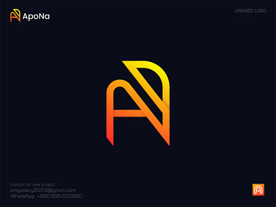A+N Logo a b c d e f g h i j k l m abstract an logo augmented reality brand identity branding creative an logo letter an letter mark logo design logo designer logomark logos logotype minimalist minimalistic modern n o p q r s t u v w x y z negative space unused