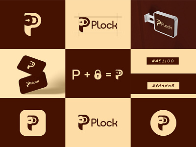 Plock Logo Design app best logo best logo designer brand identity design brand logo branding business logo clean company logo creative dribbble graphic design icons letter p lock logo logos logotrend2021 modern p unique