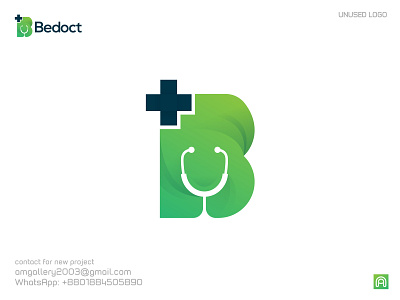 Bedoct Logo augmented reality b logo best logo brand and logo brand identity branding brandmark colorful logo creative cube doctor graphic design illustration lettermark logo logo designer medical logo minimalist