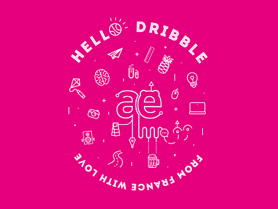 Hello Dribbble ! first shot hello hello dribble ui ui designer lyon ux ux designer lyon yael fazy